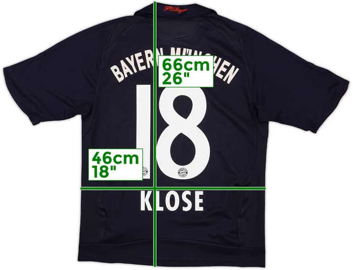 2008-09 Bayern Munich Away Shirt Klose #18 - 8/10 - (L.Boys)