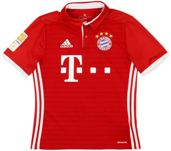 2016-17 Bayern Munich Home Shirt Lewandowski #9 - 7/10 - (L.Boys)