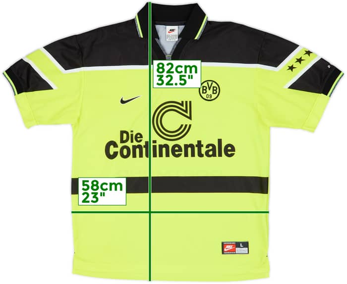 1997-98 Borussia Dortmund Home Shirt - 9/10 - (L)