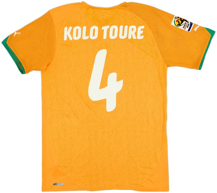 2010-11 Ivory Coast Home Shirt Kolo Toure #4 - 8/10 - (M)