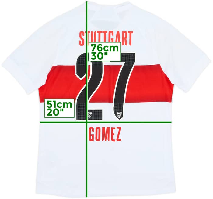 2019-20 Stuttgart Home Shirt Gomez #27 - 7/10 - (M)
