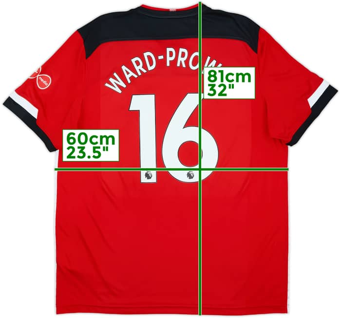 2019-20 Southampton Home Shirt Ward-Prowse #16 - 6/10 - (XXL)