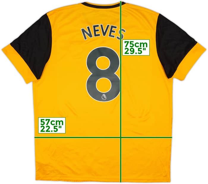 2020-21 Wolves Home Shirt Neves #8 - 10/10 - (XL)