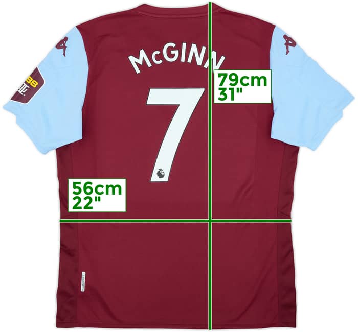 2019-20 Aston Villa Home Shirt McGinn #7 - 10/10 - (XXL)