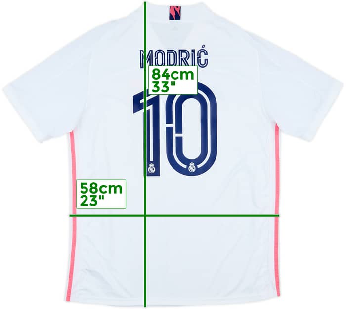 2020-21 Real Madrid Home Shirt Modric #10 - 8/10 - (XL)