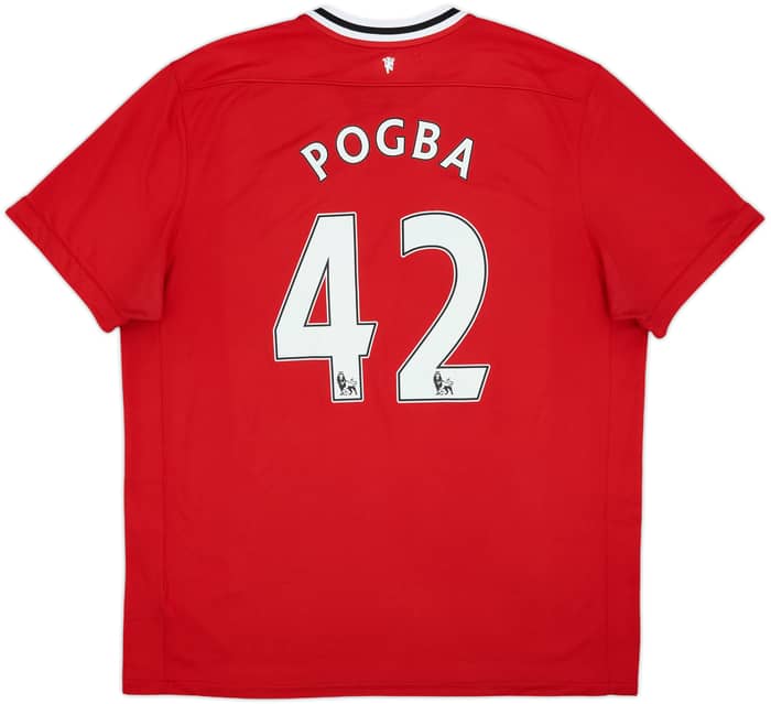 2011-12 Manchester United Home Shirt Pogba #42 - 7/10 - (XXL)