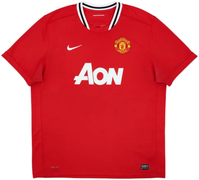 2011-12 Manchester United Home Shirt Pogba #42 - 7/10 - (XXL)