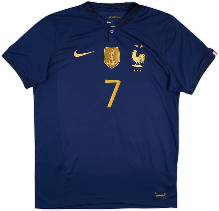 2022-23 France Home Shirt Griezmann #7 - 9/10 - (L)