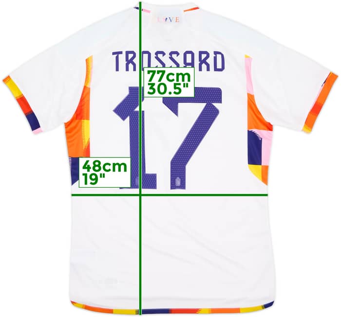 2022-23 Belgium Away Shirt Trossard #17 (M)
