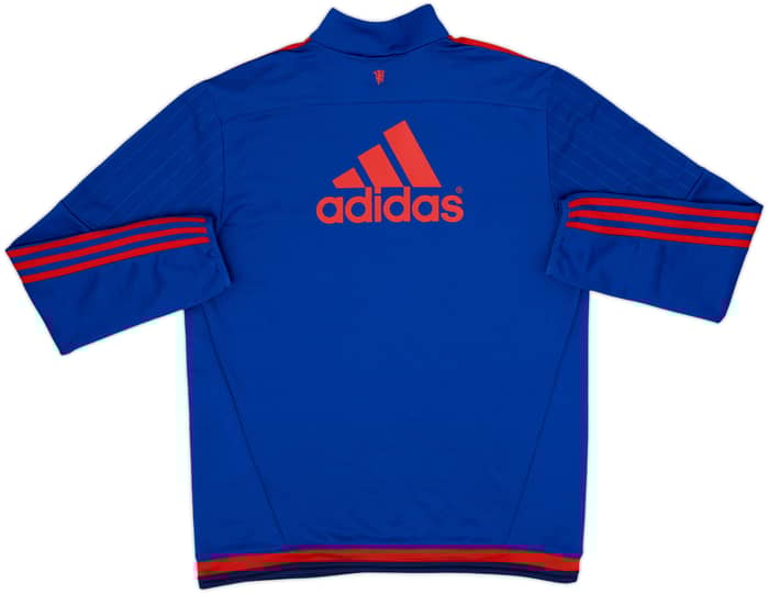 2015-16 Manchester United adidas 1/4 Zip Drill Top - 9/10 - (L)
