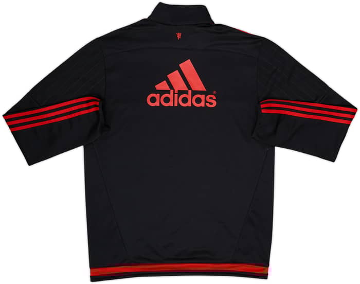 2015-16 Manchester United adidas 1/4 Zip Drill Top - 8/10 - (L)