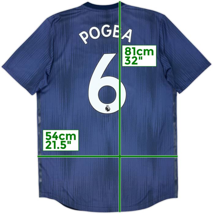 2018-19 Manchester United Authentic Third Shirt Pogba #6 - 9/10 - (L)