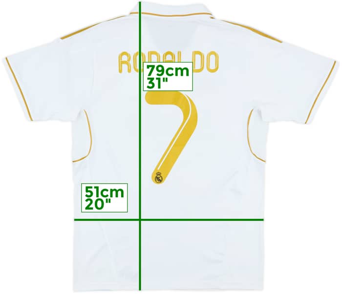 2011-12 Real Madrid Home Shirt Ronaldo #7 - 8/10 - (L)