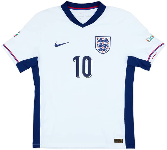 2024-25 England Authentic Home Shirt Bellingham Bellingham #10 - 8/10 - (M)
