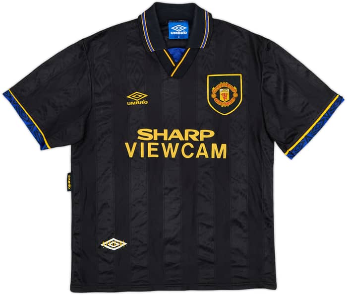 1993-95 Manchester United Away Shirt Cantona #7 - 9/10 - (M)