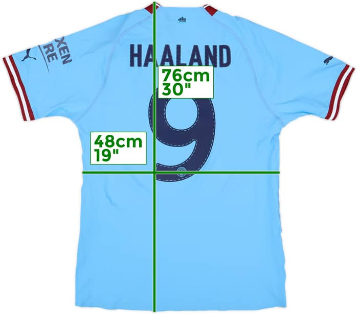 2022-23 Manchester City Authentic Home Shirt Haaland #9 (M)