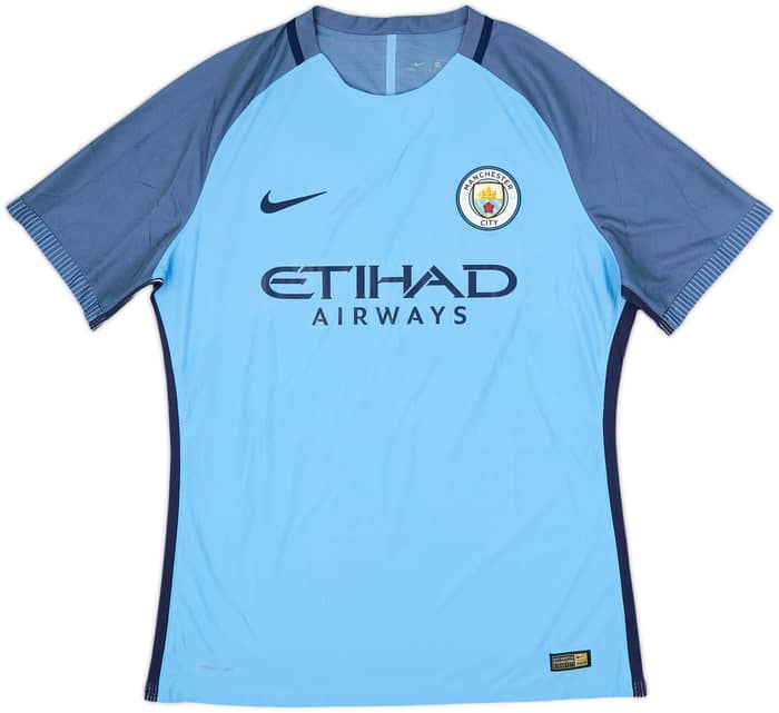 2016-17 Manchester City Authentic Home Shirt Silva #21 - 8/10 - (XL)