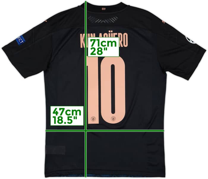 2020-21 Manchester City Away Shirt Kun Aguero #10 (M)