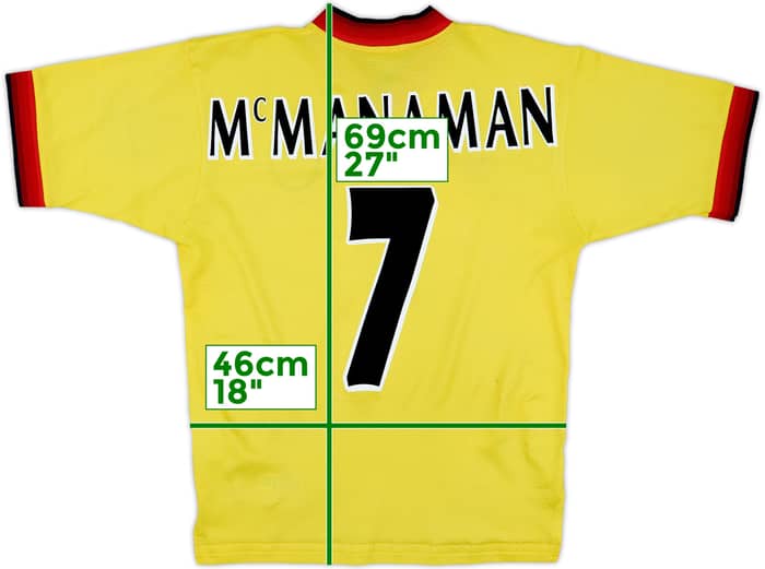 1997-99 Liverpool Away Shirt McManaman #7 - 8/10 - (S)
