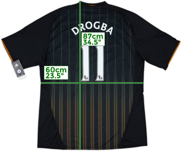 2010-11 Chelsea Away Shirt Drogba #11 (XXL)
