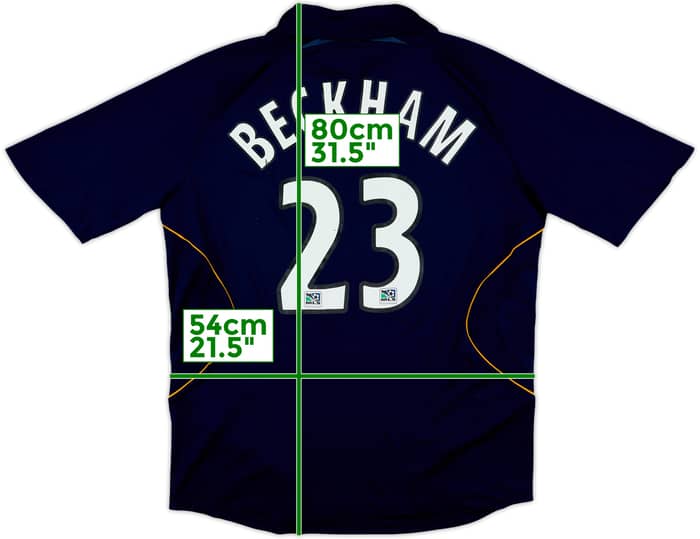 2007-08 LA Galaxy Away Shirt Beckham #23 - 5/10 - (L)