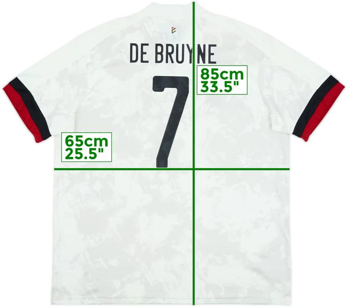2020-22 Belgium Away Shirt De Bruyne #7 - 6/10 - (XXL)