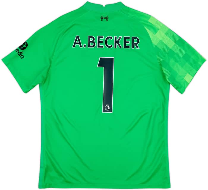 2021-22 Liverpool GK Shirt A.Becker #1 - 9/10 - (L)