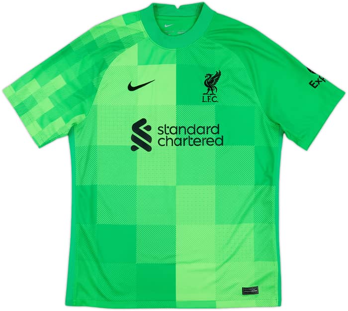 2021-22 Liverpool GK Shirt A.Becker #1 - 9/10 - (L)