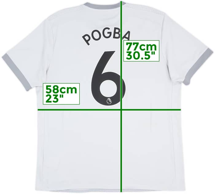 2017-18 Manchester United Third Shirt Pogba #6 - 9/10 - (XL)