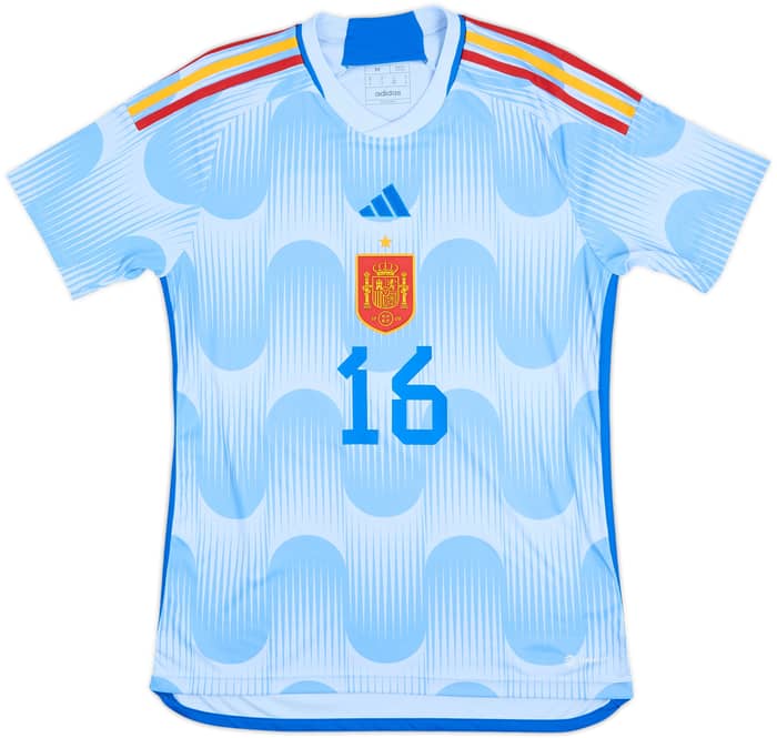 2022-23 Spain Away Shirt Rodrigo #16 - 8/10 - (M)