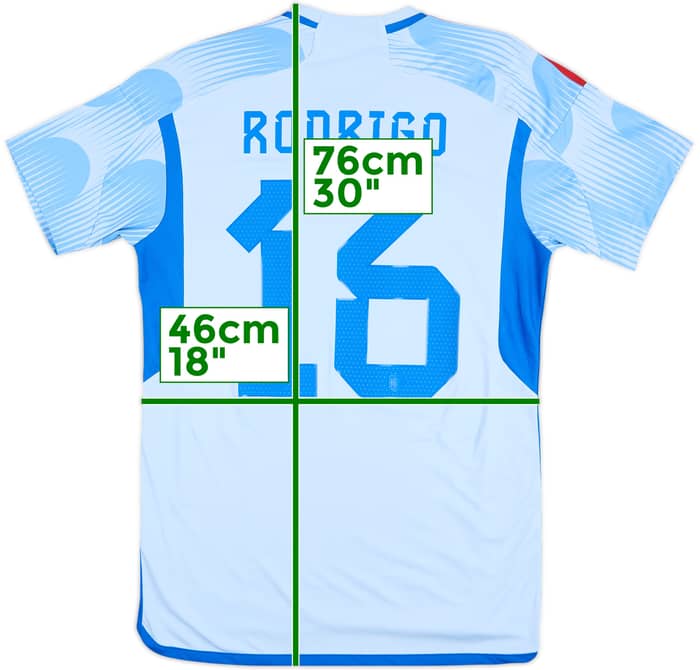 2022-23 Spain Away Shirt Rodrigo #16 - 8/10 - (M)