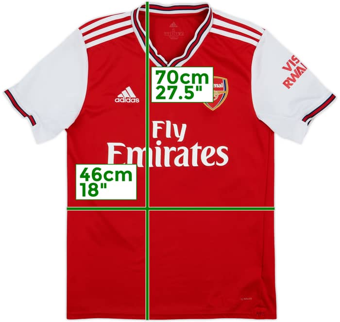 2019-20 Arsenal Home Shirt Saka #77 - 7/10 - (S)
