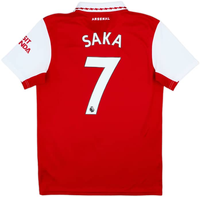2022-23 Arsenal Home Shirt Saka #7 - 10/10 - (M)