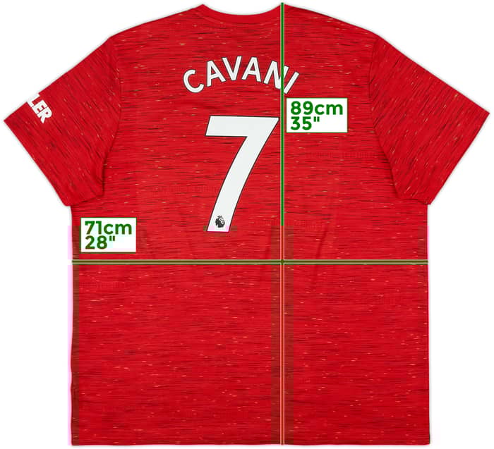 2020-21 Manchester United Home Shirt Cavani #7 - 8/10 - (3XL)