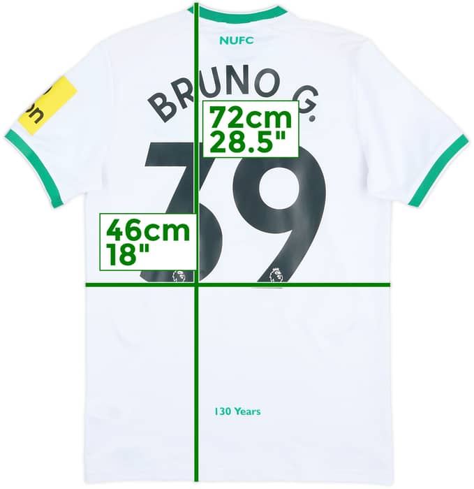 2022-23 Newcastle Third Shirt Bruno G. #39 - 8/10 - (S)