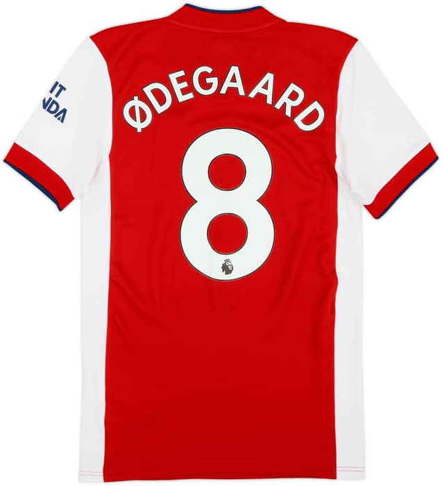2021-22 Arsenal Home Shirt Odegaard #8 - 9/10 - (XS)