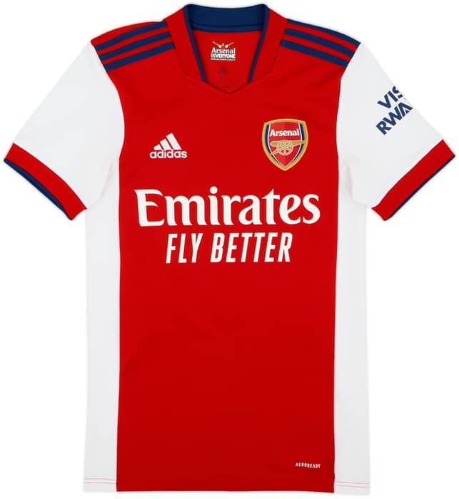 2021-22 Arsenal Home Shirt Odegaard #8 - 9/10 - (XS)
