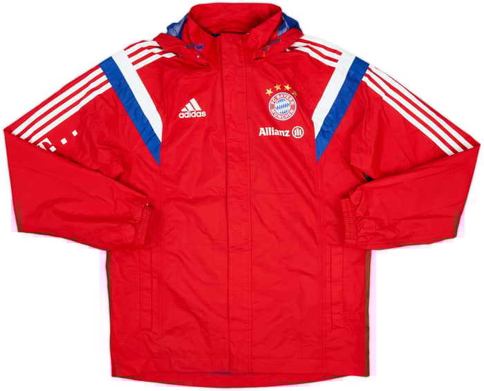2014-15 Bayern Munich Player Issue adidas Hooded Rain Jacket - 5/10 - (M)