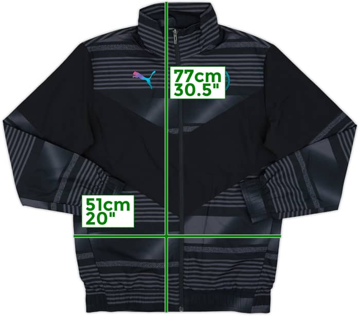 2021-22 Manchester City Puma Track Jacket - 8/10 - (S)