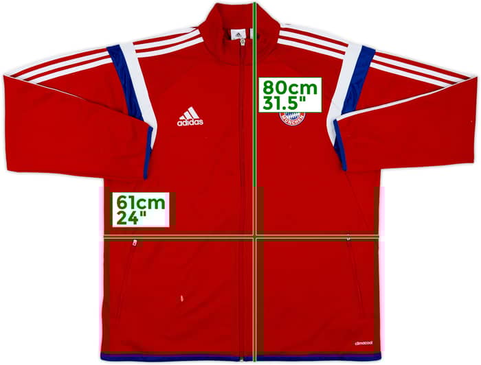 2014-15 Bayern Munich adidas Track Jacket - 6/10 - (XL)