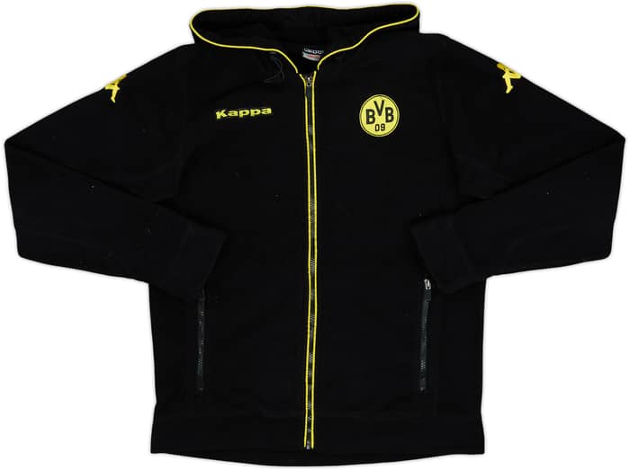 2010-11 Borussia Dortmund Kappa Hooded Fleece Track Jacket - 8/10 - (M)