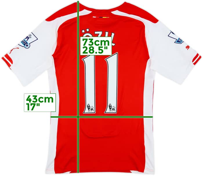 2014-15 Arsenal Authentic Home Shirt Ozil #11 - 10/10 - (XL)