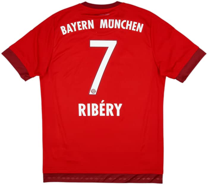 2015-16 Bayern Munich Home Shirt Ribery #7 - 9/10 - (M)
