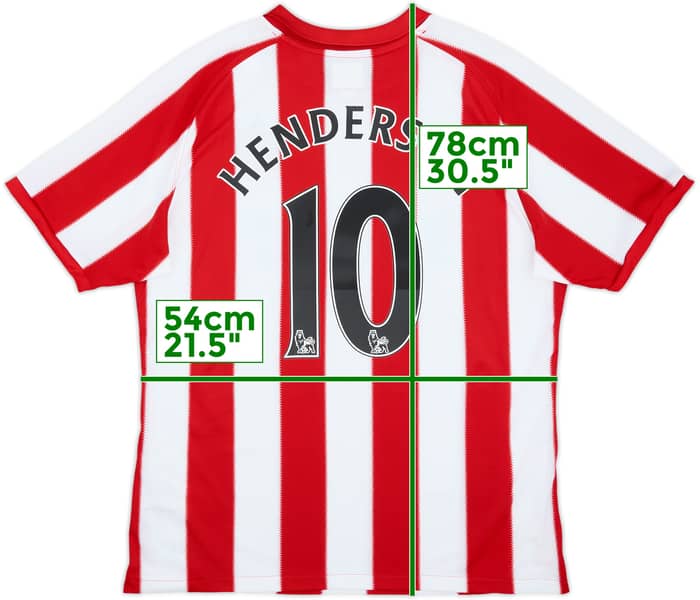 2010-11 Sunderland Home Shirt Henderson #10 - 7/10 - (L)