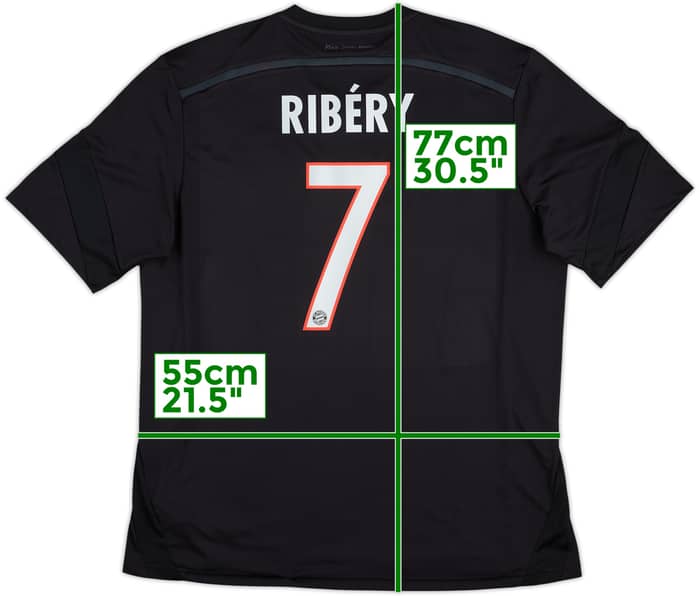 2014-15 Bayern Munich Third Shirt Ribery #7 - 8/10 - (XL)