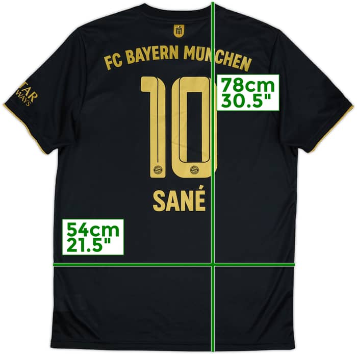 2021-22 Bayern Munich Away Shirt Sane #10 - 10/10 - (L)