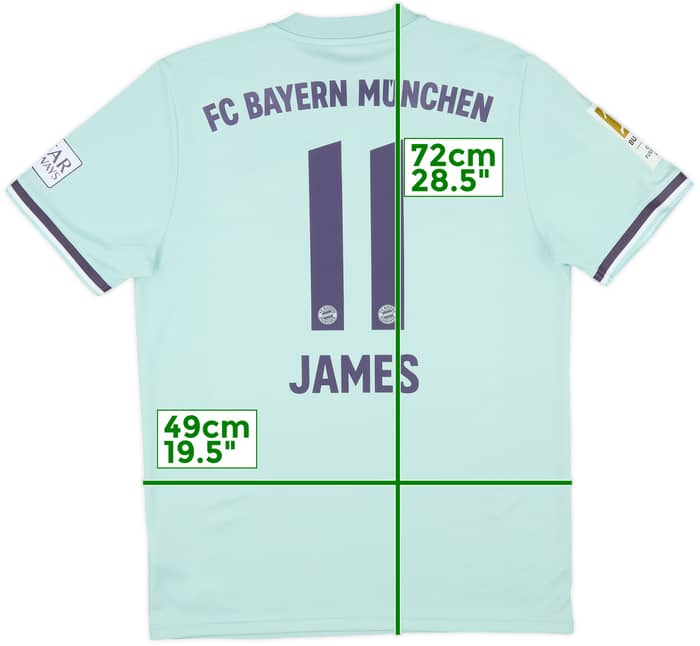 2018-19 Bayern Munich Away Shirt James #11 - 9/10 - (M)