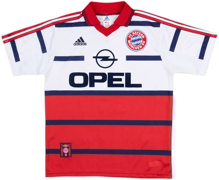 1998-00 Bayern Munich Away Shirt Jancker #19 - 8/10 - (XL.Boys)