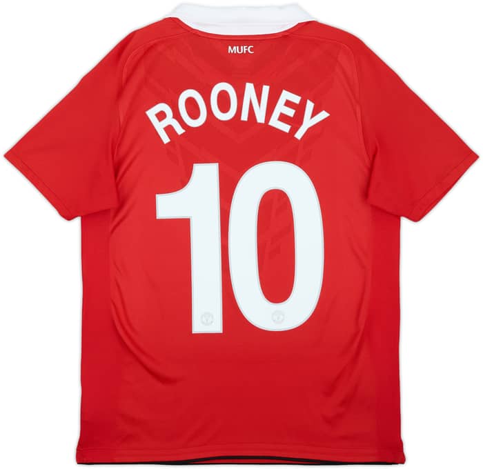 2010-11 Manchester United Home Shirt Rooney #10 - 10/10 - (XL.Boys)