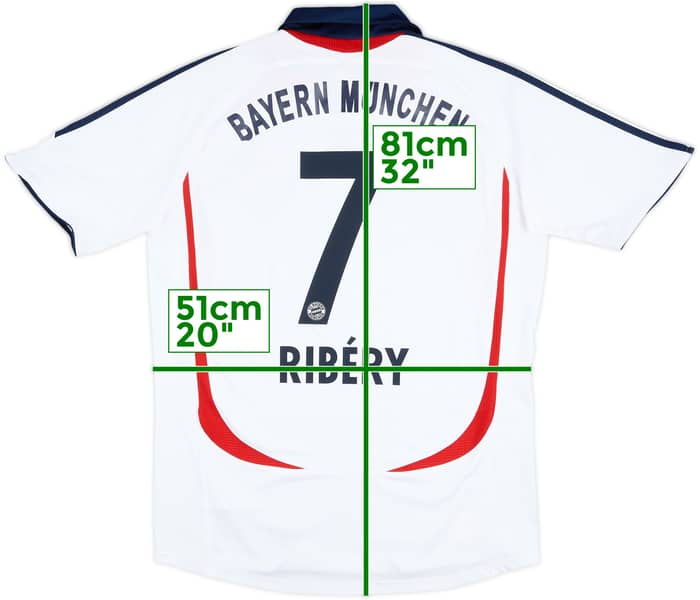 2006-07 Bayern Munich Away Shirt Ribery #7 - 7/10 - (M)
